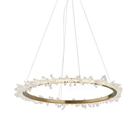 Halo Crystal Led Chandelier Woo Lighting Lifestyle