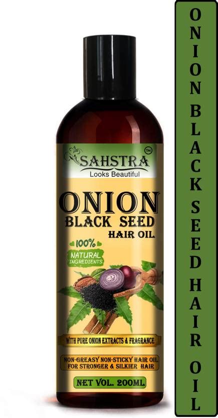 Sahstra Onion Black Seed Hair Oil For All Types Of Hair Premium Herbal