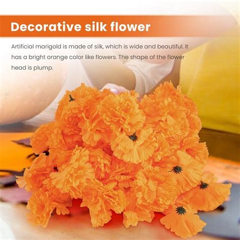 4x 3 9inch marigold flowers artificial day of the dead flower 50pcs fake6502 ebay