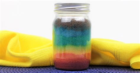 Mason Jar Rainbow Salt Craft Rainbow In A Jar Mama Likes This