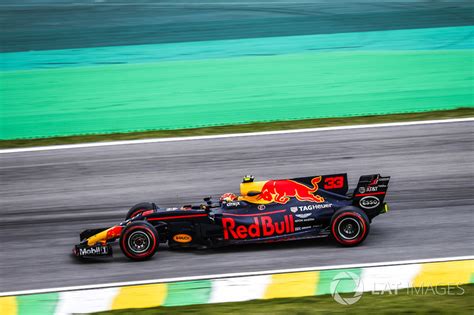 Max Verstappen Red Bull Racing Rb13 At Brazilian Gp