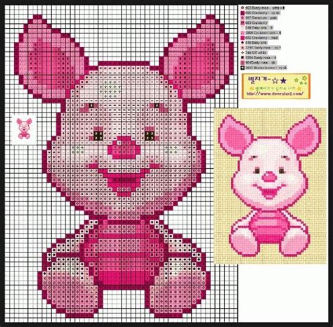 On this little bib, he enjoys his favorite treat, hunny, while your baby a previous post detailed pooh's burp cloth and an upcoming post will feature a coordinating winnie the pooh blanket. Free piglet cross stitch pattern (not a direct link, link ...