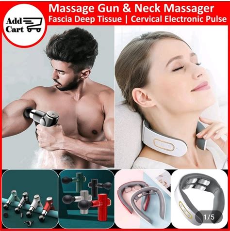 Fascia Deep Tissue Massage Gun 3 Types Cervical Electronic Pulse Neck Massager 3 Types