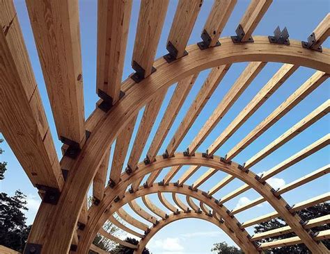Curved roofs may either feature small curved elements to replace sharp edges, or may be entire, uniformly curved surfaces that run across the span of the roof. Curved glulam beams for an L shaped house. Glulam by ...