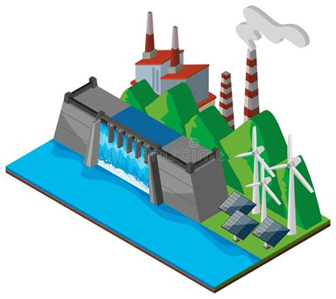 Power Plant Clip Art Stock Illustrations 1211 Power Plant Clip Art