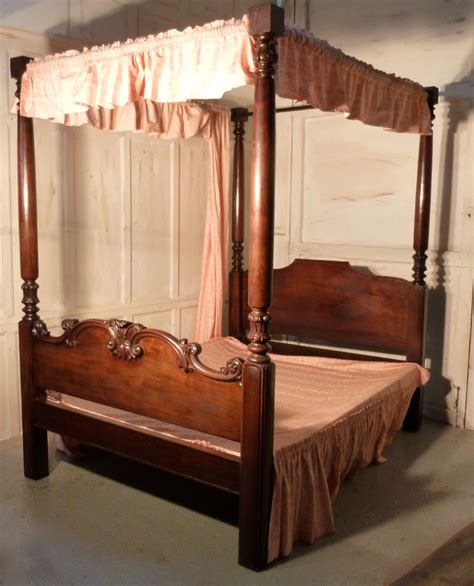 Charming Victorian Mahogany Four Poster Bed 407740 Sellingantiques