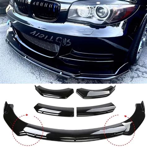 FOR BMW UNIVERSAL Glossy Black Car Front Bumper Lip Spoiler Splitter Body Kit PicClick