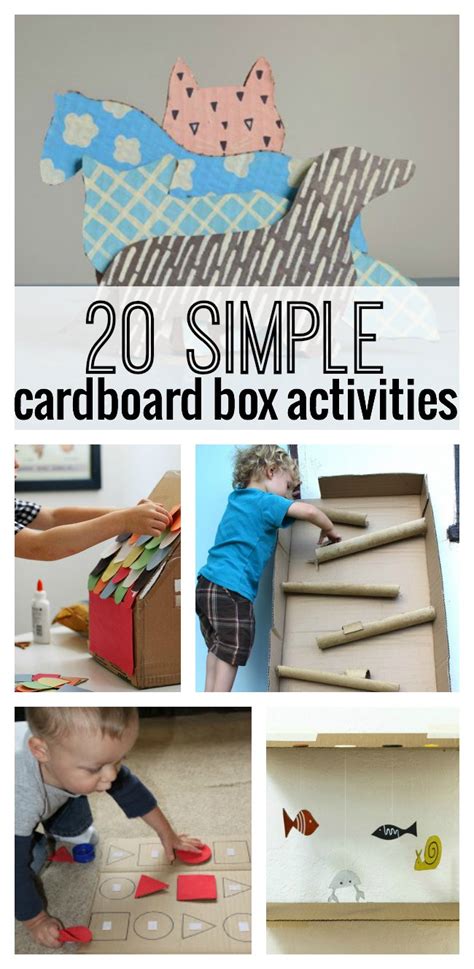 20 Simple Cardboard Box Activities For Kids