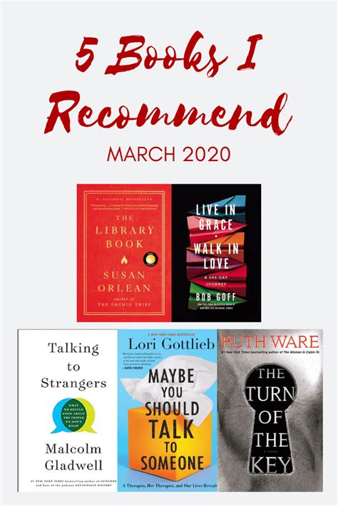 5 Books I Recommend March 2020