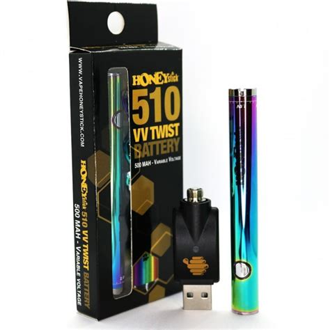 Honeystick Twist 510 Vape Pen Battery 5 Colors Honeystick Shop