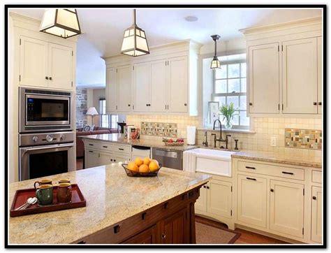 White Craftsman Style Kitchen Cabinets Craftsman Kitchen White