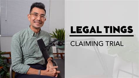 Claiming Trial Criminal Law Legal Tings Youtube