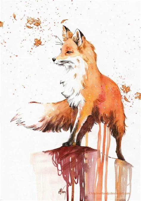 Resultado De Imagem Para Watercolor Fox Raposa Aquarela Desenho De Animais Pintura De Raposa