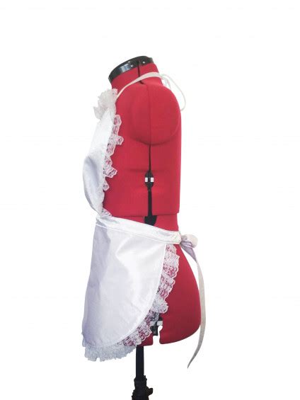 French Maid Apron Glossy Erotic Foreplay Lingerie High Quality White