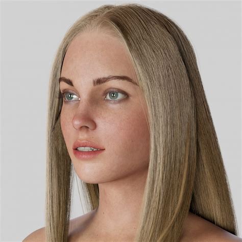 Realistic Female 3d Model Rigged Free Free Rigged 3d Models