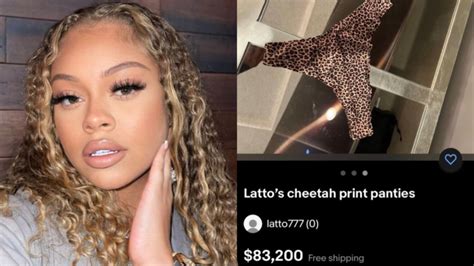 Latto Is Auctioning Off Her Worn Cheetah Print Panties On Ebay For