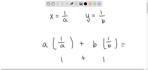 Solved Solve The Following System For X And Y {a X B Y 2 A B X Y 1