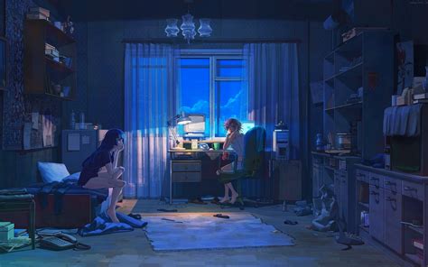Gamer Anime Bedroom Background Anime Secret Room Background 1680x1050