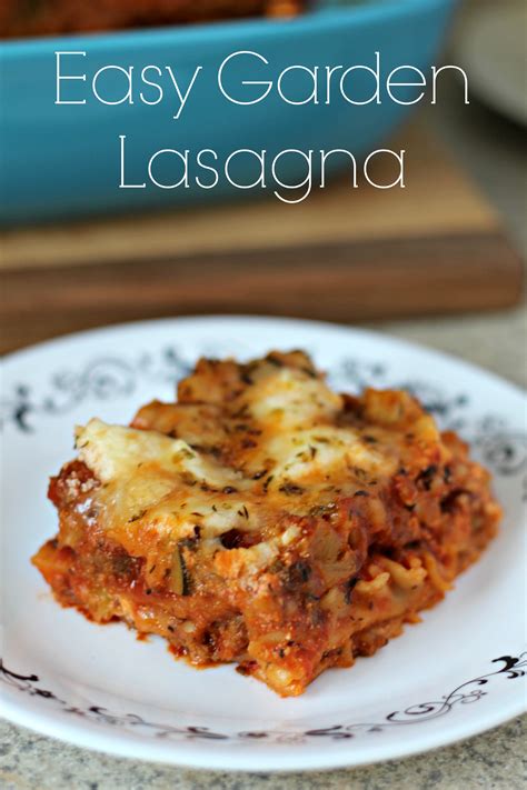 Easy Garden Vegetable Lasagna Living A Sunshine Life
