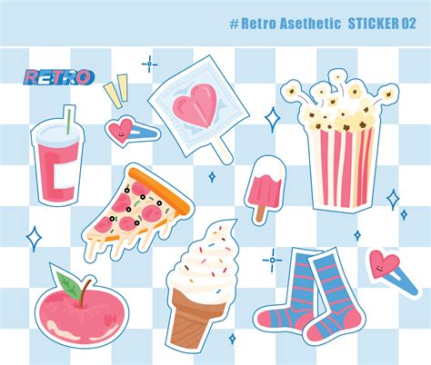 Stickers Of Sweet And Cute Objects 3221445 Vector Art At Vecteezy