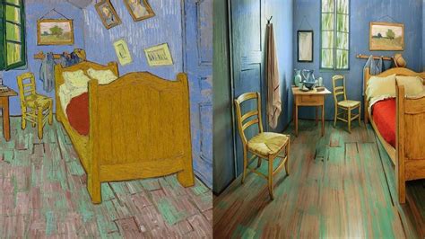 Proposer des adjectifs qualificatifs qui permettent de décrire le dessin a. La Chambre A Coucher Van Gogh Cycle 3