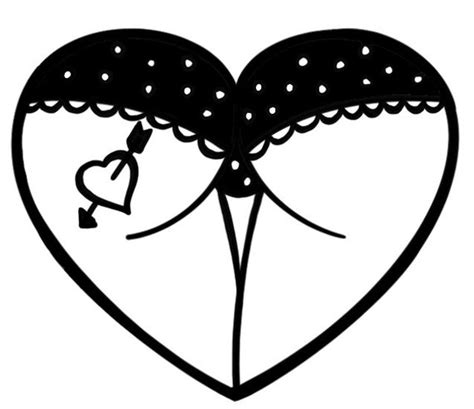 Heart Butt Heart Tattoo Vinyl Decal Sticker Etsy