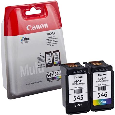 Canon Ink Cartridges Pg 545 Xl Cli 546 Xl Bkcmy 2 Ink Cartridges