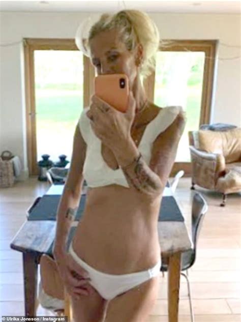 Ulrika Jonsson Shows Off Her Svelte Figure In A White Bikini As