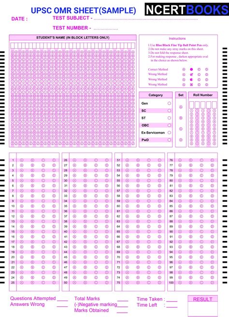 All About UPSC OMR Sheet PDF Tips For Effective Use Including PDF Download