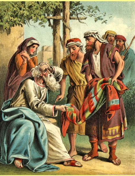 Joseph Pic Jacob Sees Robe The Scripture Lady