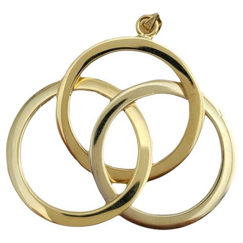 14k yellow gold circle diamond pendant for sale at 1stdibs