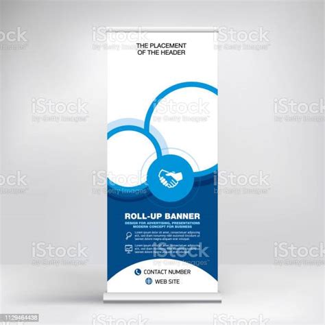 Rollup Banner Design Background For Placing Advertising Information
