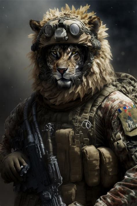 Tableaurobot Tableau Lion Soldat