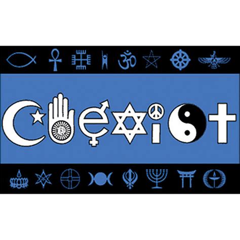 Religions Coexist Flag 3 X 5