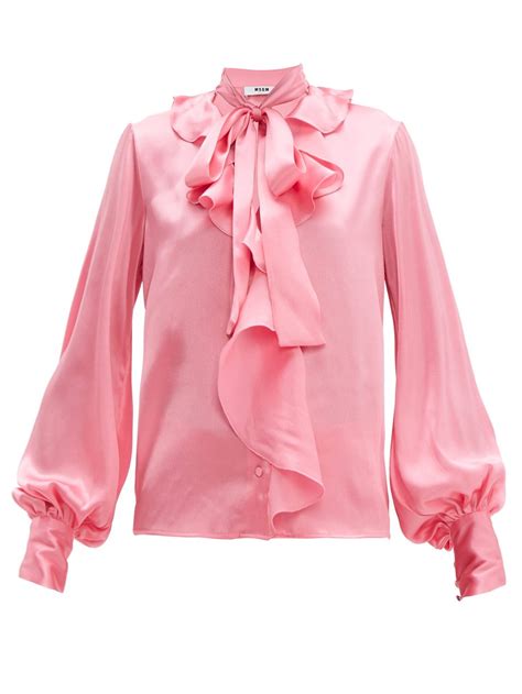 Bow Blouse Ruffle Blouse Satin Pussy Bow Beautiful Blouses My Xxx Hot