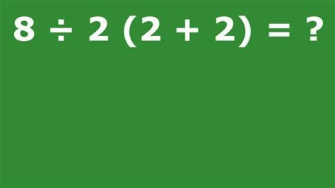 Every now and then a mathematics problem is shared online that goes viral due, in large part, to a seemingly simple math problem had people strongly disagreeing over whether the answer was 7 or 1. Internet arguing over viral math problem: 8/2(2+2 ...