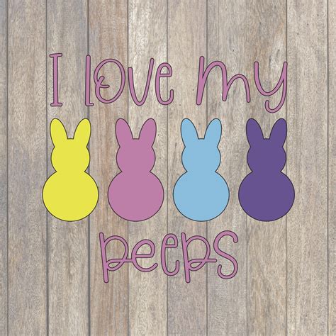 Peeps Easter Svg File Everyday Party Magazine
