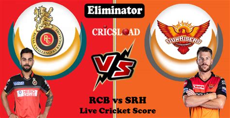 Rcb Vs Srh Eliminator Match Live Cricket Score Dream11 Ipl 2020