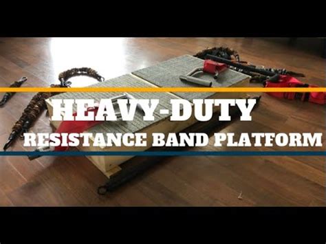 The rub is that the bands need to be held at certain positions, in various ways, so that she can pull on them. Heavy Duty Portable Resistance Band Platform - YouTube