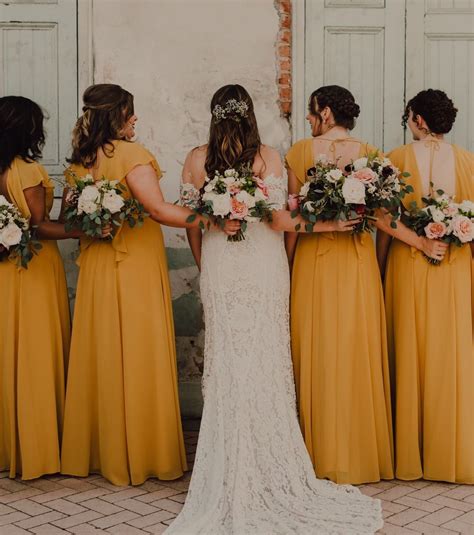 7 Gorgeous Bridesmaid Dress Colours For Autumn Wedding Yellow
