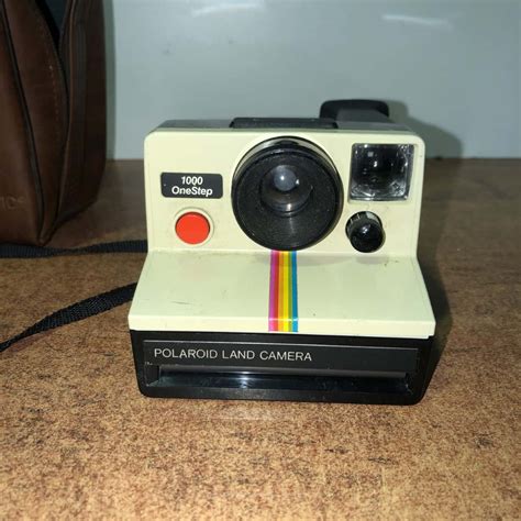 Polaroid Camera From The 70s With Q Lights