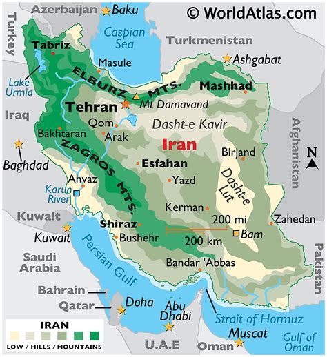 Map Of Persian Gulf And Surrounding Countries