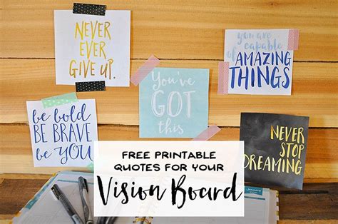 How To Make A Vision Board Free Printables Dawn Nicole
