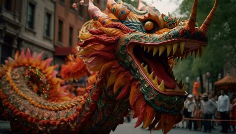 Dragon Sculpture Decorates Famous Chinese New Year Parade In Beijing