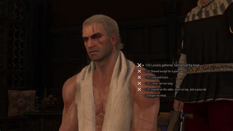 If you're tired of geralt's default hair and beard, you can visit one of the barbers in the game and change his appearance in exchange for some coins. The Witcher 3 Guide On All Hair/Beard Styles And Where To ...