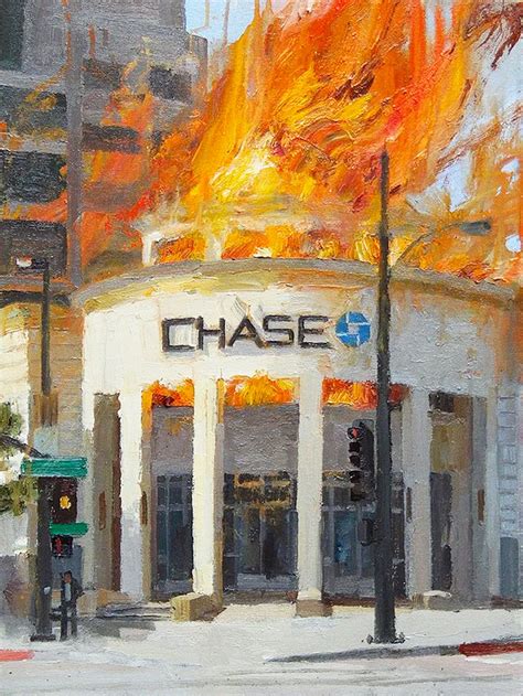 Meet Alex Schaefer Artist Who Paints Burning Banks