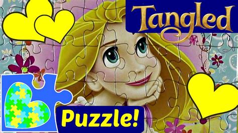 Rearrange and place the puzzle pieces to reveal the beautiful picture. Princess RAPUNZEL from DISNEY'S TANGLED Jigsaw Puzzle ...