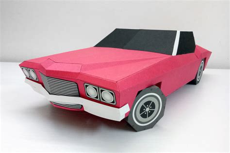 Diy Classic Car 3d Papercraft By Paper Amaze Thehungryjpeg