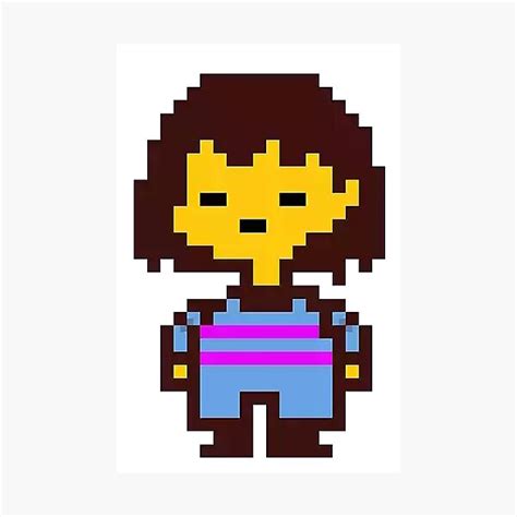 Frisk Undertale Hq Photographic Print For Sale By Crypko Redbubble