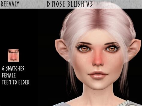 D Nose Blush V3 By Reevaly At Tsr Sims 4 Updates